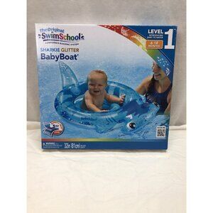 New! The Original Swim School Sharkie Glitter Baby Boat Level 16 - 18 Months